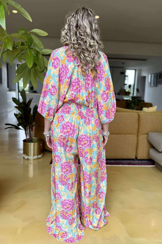 Made in Italy Chiquitita Jumpsuit Aqua /6 =